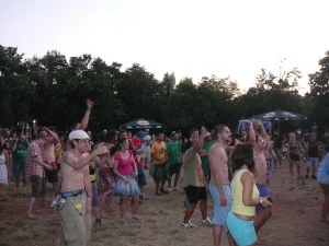 The stage