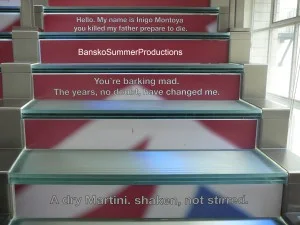 The stairs in the Movieum